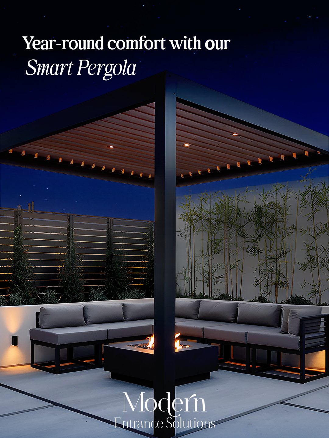 Modern Entrance Solutions — Smart Pergola Artwork